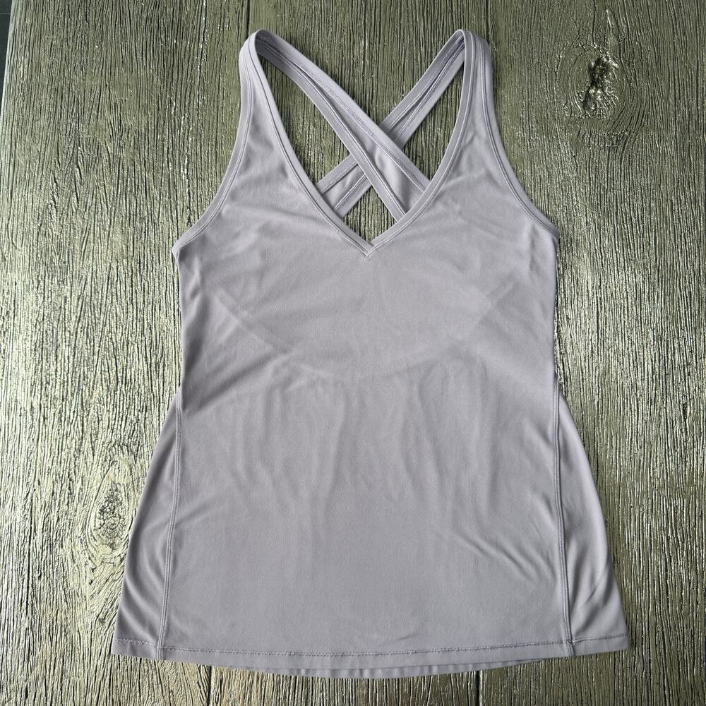 Lululemon Lilac Purple Crossed Back Tank Top Best For Sz 8 - 10